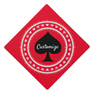 Toque De Diplômé Coeurs cercles pique noir Thunder_Cove