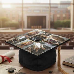 Toque De Diplômé Collage de fin d'études 7 photos Nom Année Moderne
