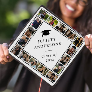 Toque De Diplômé Collage de photos personnalisé Nom Année