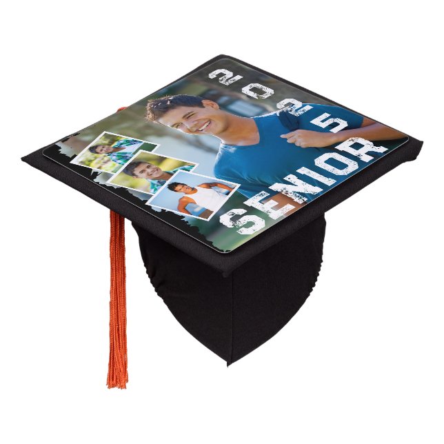 Toque De Diplômé Collage photo multiple du secondaire 2025 (Incliné)