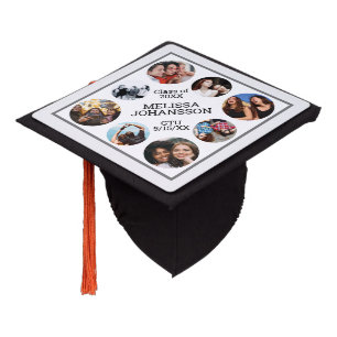 Toque De Diplômé Collage Photo Personnalisé Paquet de Graduation T