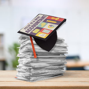 Toque De Diplômé Comptable Professionnel Conception Iconique