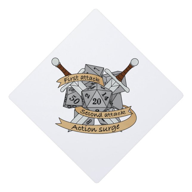 Toque De Diplômé Conception des dés de combat (Devant)