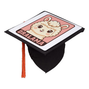 Toque De Diplômé Conception d'illustration de lama mignon