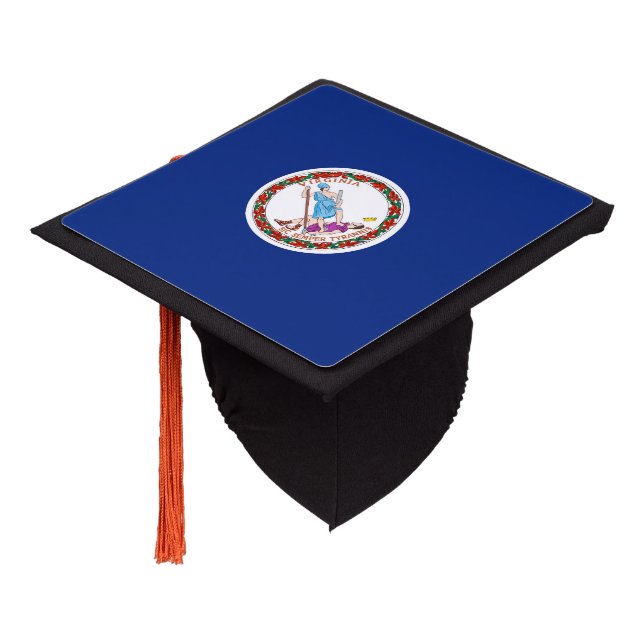 Toque De Diplômé Conception du drapeau de l'État de Virginie (Incliné)