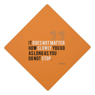 Toque De Diplômé Confucius Motivation citation La typographie conti