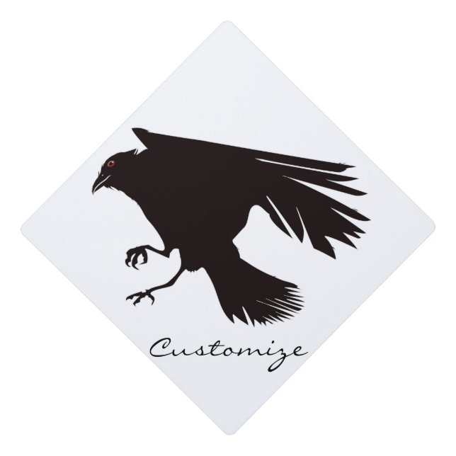 Toque De Diplômé Corbeau noir vol Thunder_Cove (Devant)