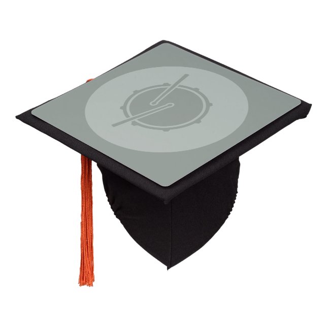 Toque De Diplômé COULEUR PERSONNALISÉE Snare Drum Art (Incliné)
