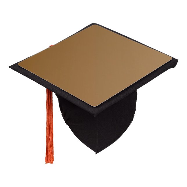 Toque De Diplômé Couleur seulement - marron + votre idée (Incliné)