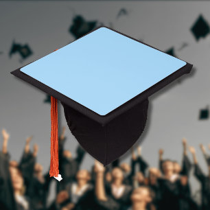 Toque De Diplômé Couleur solide bleu glace Classique Élégant