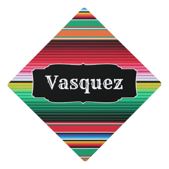Toque De Diplômé Couverture mexicaine de Serape d'Espagnol fait sur (Devant)