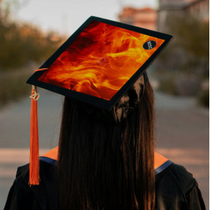 Toque De Diplômé Couvre-diplôme en une étape - Élément Feu - "En fe