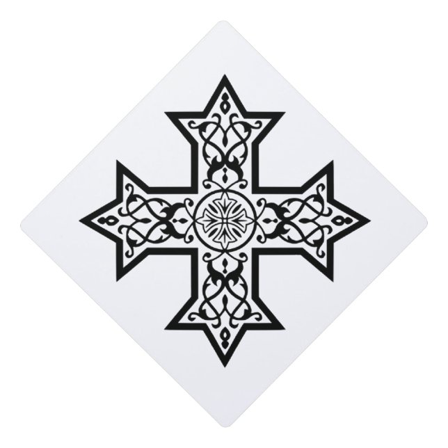 Toque De Diplômé Croix copte (Devant)