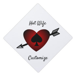 Toque De Diplômé Cupidon Coeur Noir Spade Thunder_Cove