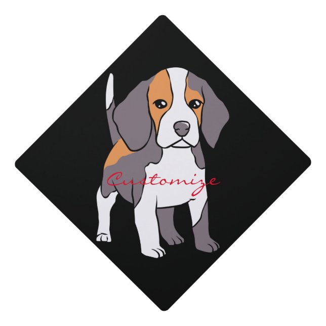 Toque De Diplômé Cute Beagle (Devant)