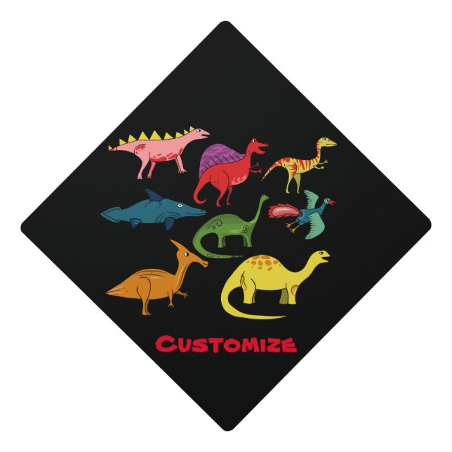Toque De Diplômé Cute Dinosaur Collection Thunder_Cove (Devant)