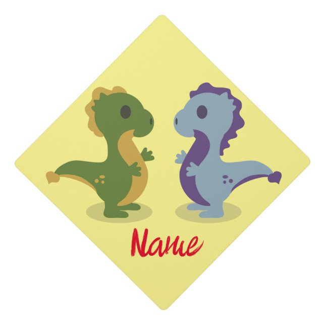 Toque De Diplômé Cute Dinosaur Paire Thunder_Cove (Devant)