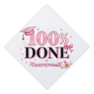 Toque De Diplômé Décoration de capuchon de remise de diplôme rose m