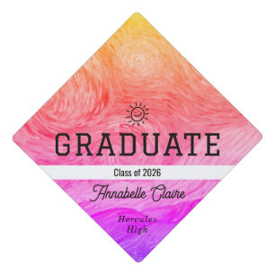 Toque De Diplômé Décoration élégante personnalisée pour toques de f