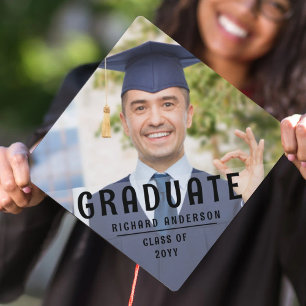 Toque De Diplômé Découpage photo moderne personnalisée Graduation s