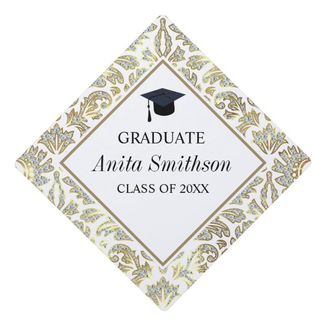 Toque De Diplômé Diamonds Damask (Devant)