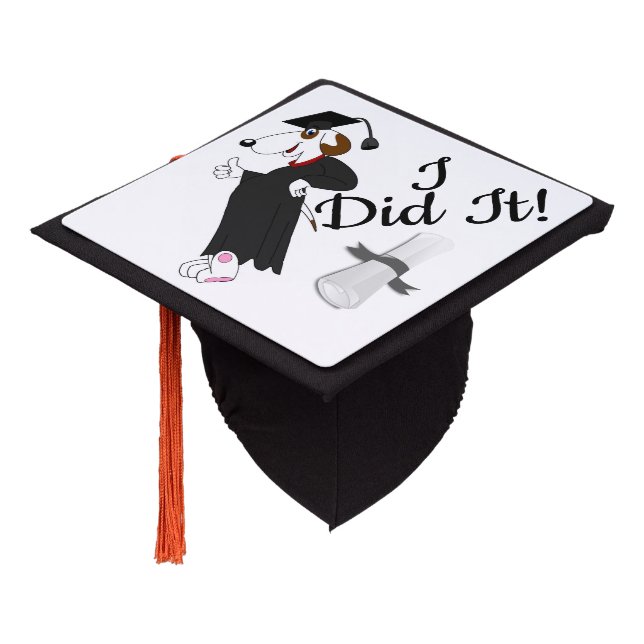 Toque De Diplômé Diplômé chien (Incliné)