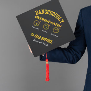Toque De Diplômé Diplôme de fin d'études drôle or et noir