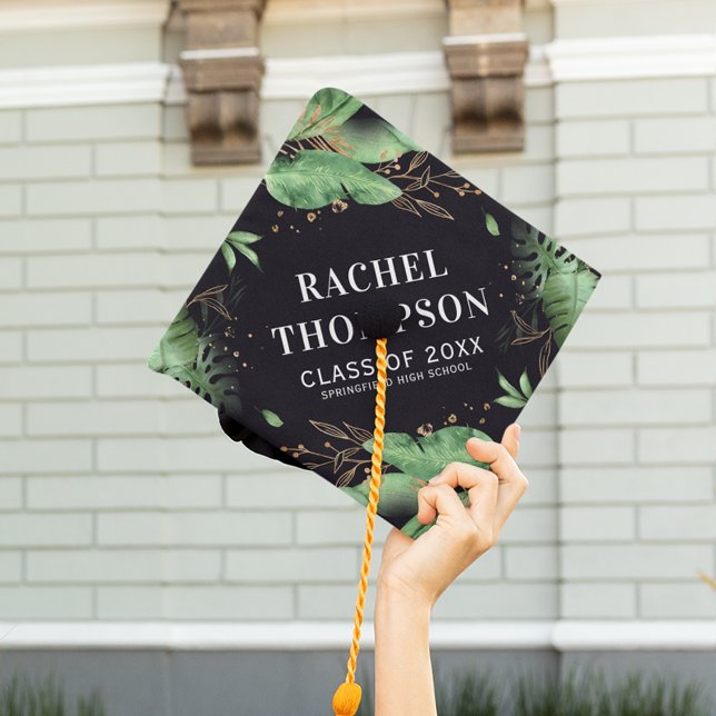 Toque De Diplômé Diplômé de l'École supérieure de verdure tropicale (Créateur téléchargé)