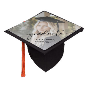 Toque De Diplômé Diplôme d'Écriture de Photo Moderne