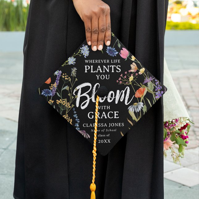 Toque De Diplômé Diplômé fleur sauvage 'Bloom with Grace' (Créateur téléchargé)