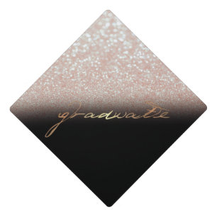 Toque De Diplômé Diplômé ombré bokeh paillettes élégant cool