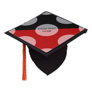 Toque De Diplômé Doit sans soudure transp blanc motif. + votre back