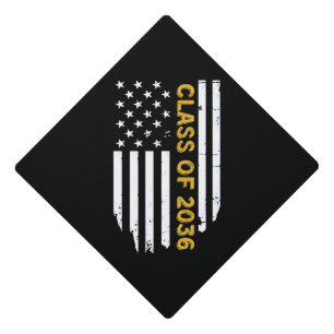 Toque De Diplômé drapeau américain vintage de remise des diplômes d
