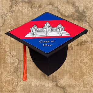 Toque De Diplômé Drapeau Cambodge et Cambodge - Étudiants /Universi