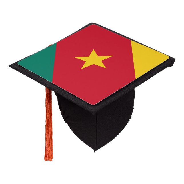 Toque De Diplômé Drapeau Cameroun - Étudiants / Université G (Incliné)