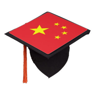 Toque De Diplômé Drapeau chinois