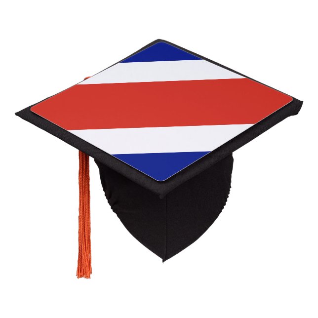 Toque De Diplômé Drapeau civil du Costa Rica (Incliné)