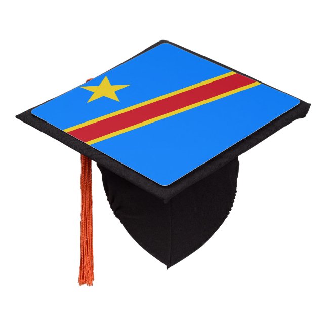 Toque De Diplômé Drapeau congolais (Incliné)