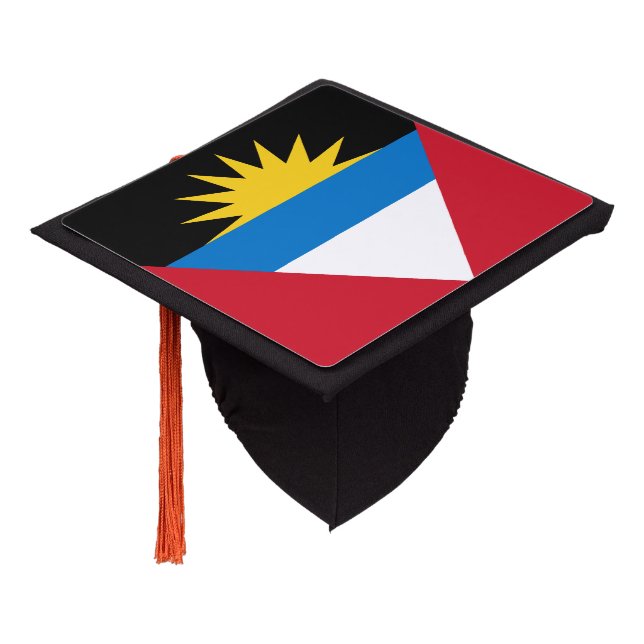 Toque De Diplômé Drapeau d'Antigua et Barbuda, Antilles (Incliné)