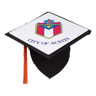 Toque De Diplômé Drapeau d'Austin, Texas Tassel Topper