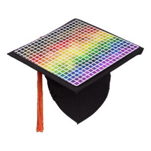 Toque De Diplômé Drapeau de fierté gay arc-en-ciel coloré à carreau