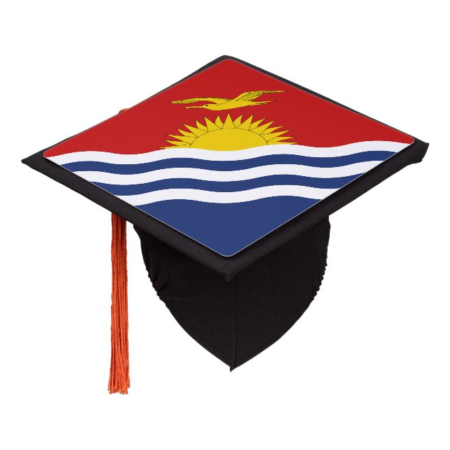 Toque De Diplômé Drapeau de Kiribati (Incliné)