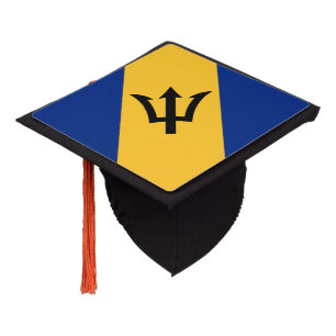 Toque De Diplômé Drapeau de la Barbade patriotique