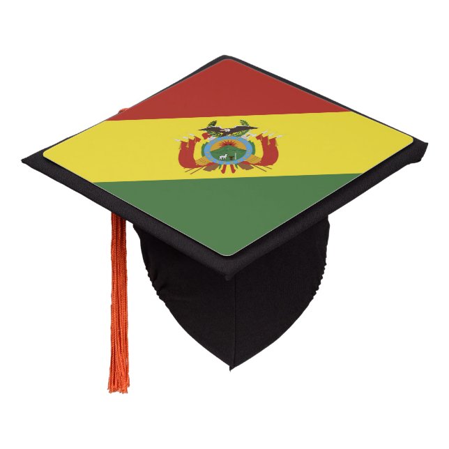 Toque De Diplômé Drapeau de la Bolivie (Incliné)