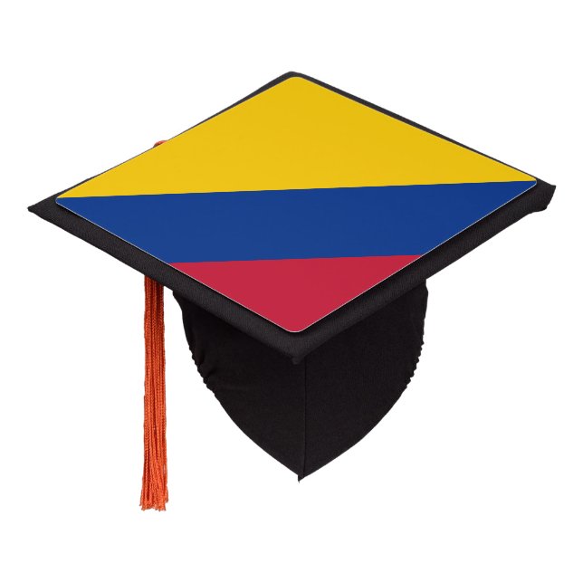 Toque De Diplômé Drapeau de la Colombie (Incliné)