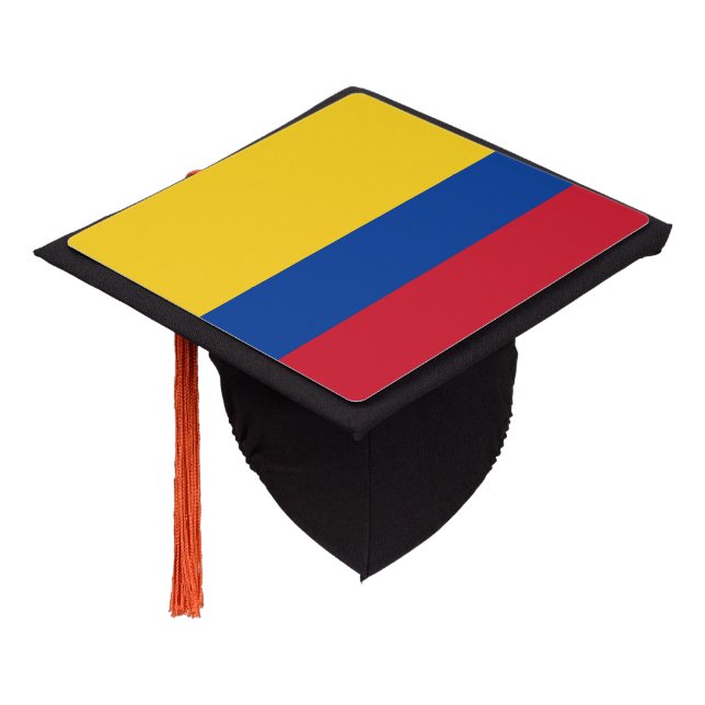 Toque De Diplômé Drapeau de la Colombie (Incliné)