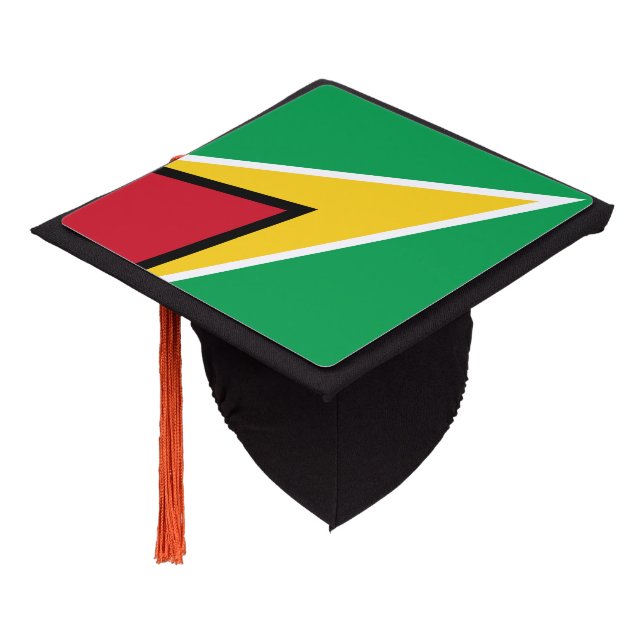 Toque De Diplômé Drapeau de la Guyane (Incliné)