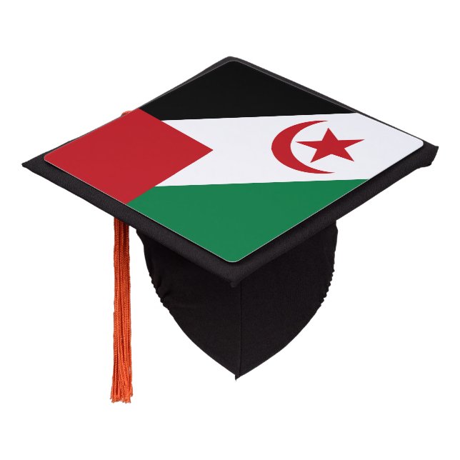 Toque De Diplômé Drapeau de la République démocratique arabe sahrao (Incliné)