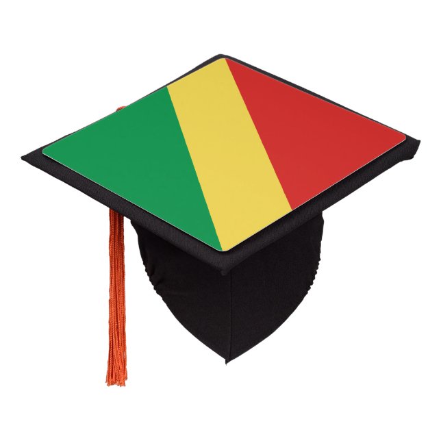 Toque De Diplômé Drapeau de la République du Congo (Incliné)