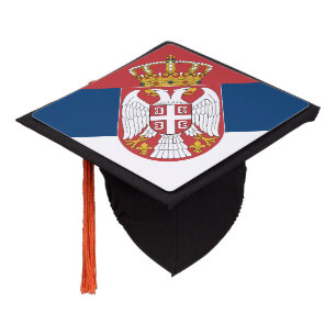 Toque De Diplômé Drapeau de la Serbie